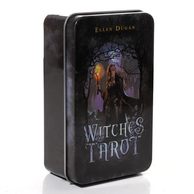 10.3*6cm Witches Tarot In A Tin Metal Box with PDF Guide Book