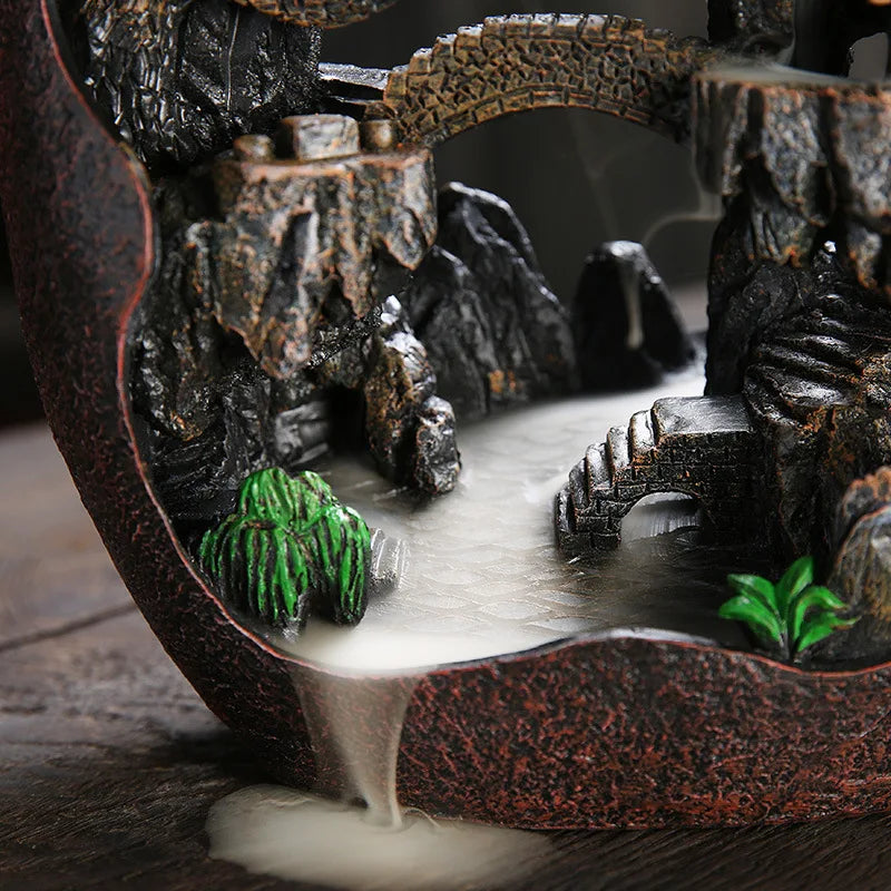 1pc, Smoke Waterfall Backflow Incense Burner