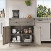 Modern Farmhouse Buffet Sideboard with Drawer and Adjustable Shelf