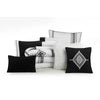 Black and White  12-Piece, Pre-Washed Bed-In-A-Bag, Queen Set For Adults