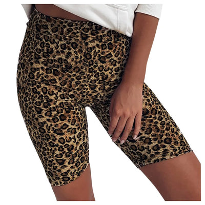 High Waist Leopard Print Stretchy Fitness Leggings