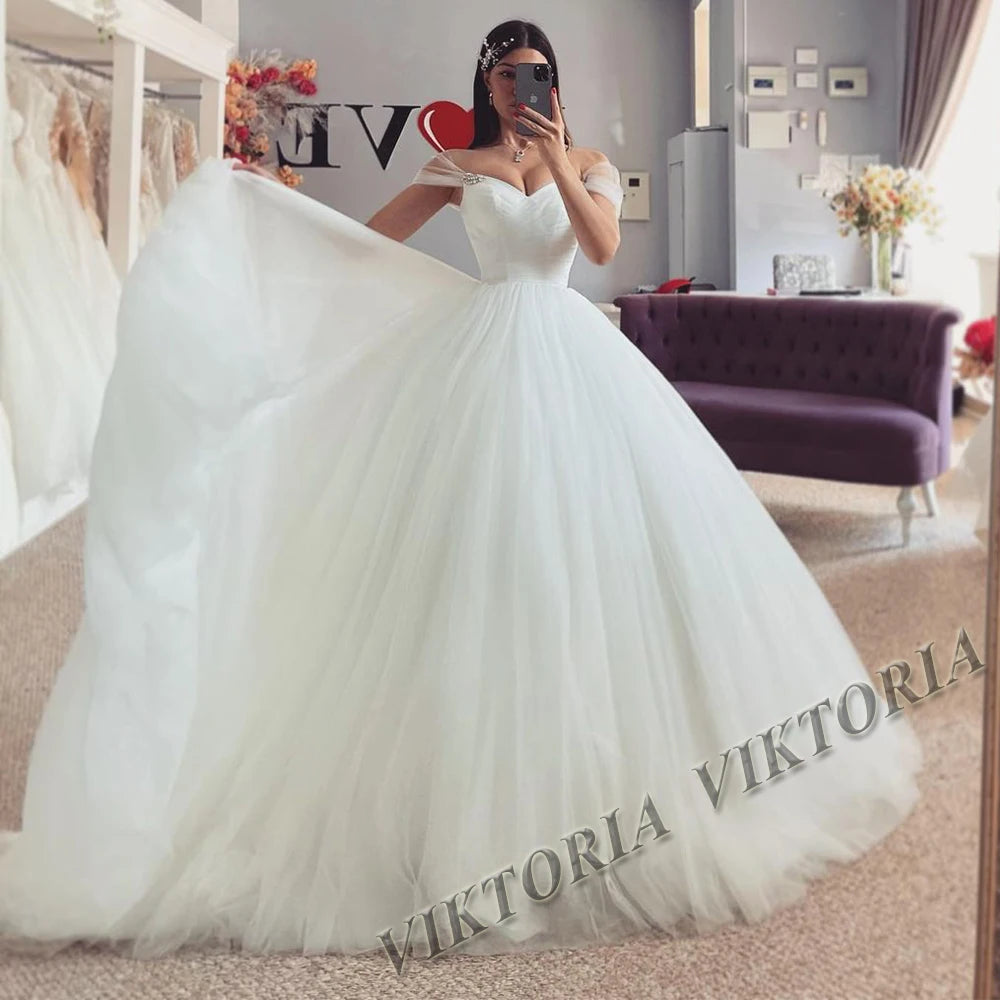 VIKTORIA Vintage High Neck Long Sleeves A-LINE Gown