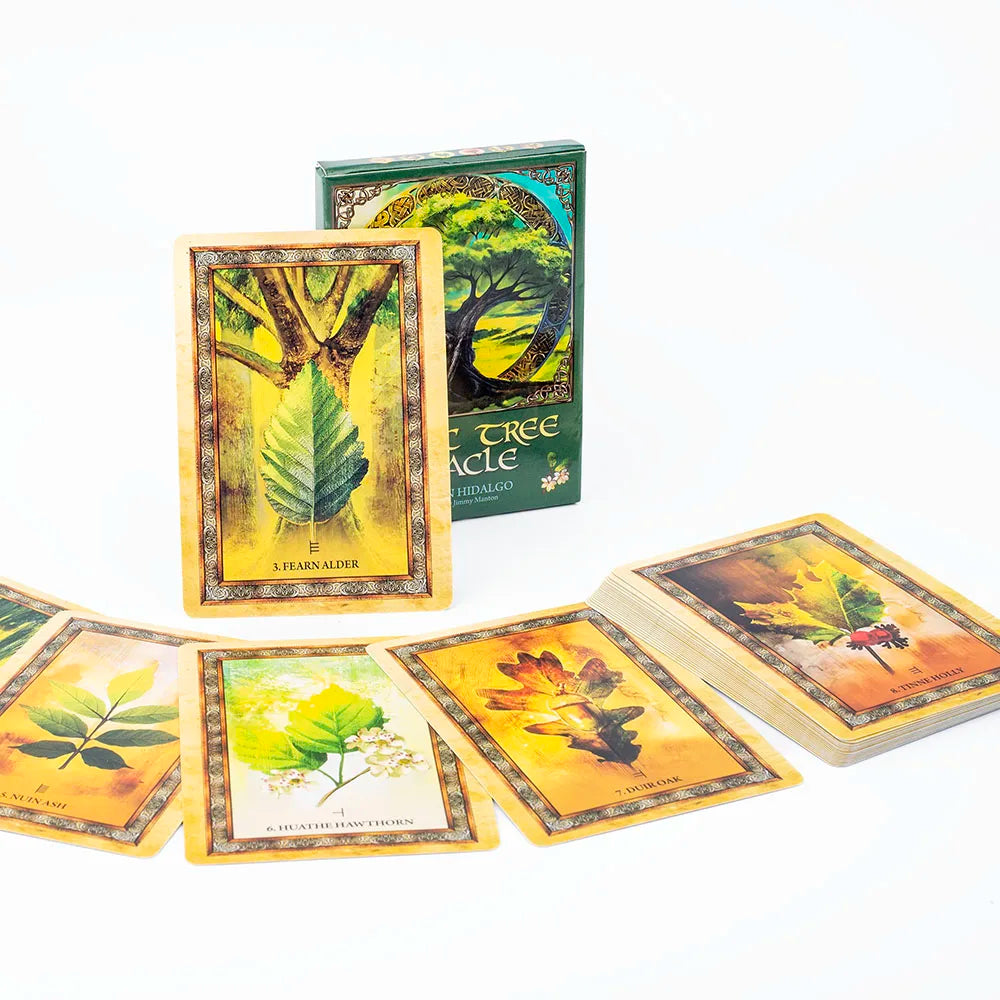 Celtic Tree Oracle 25 Cards 10.2*7.2cm English Visions Nature Connection Tabletop Cards Of Group Games For Parties Precognition