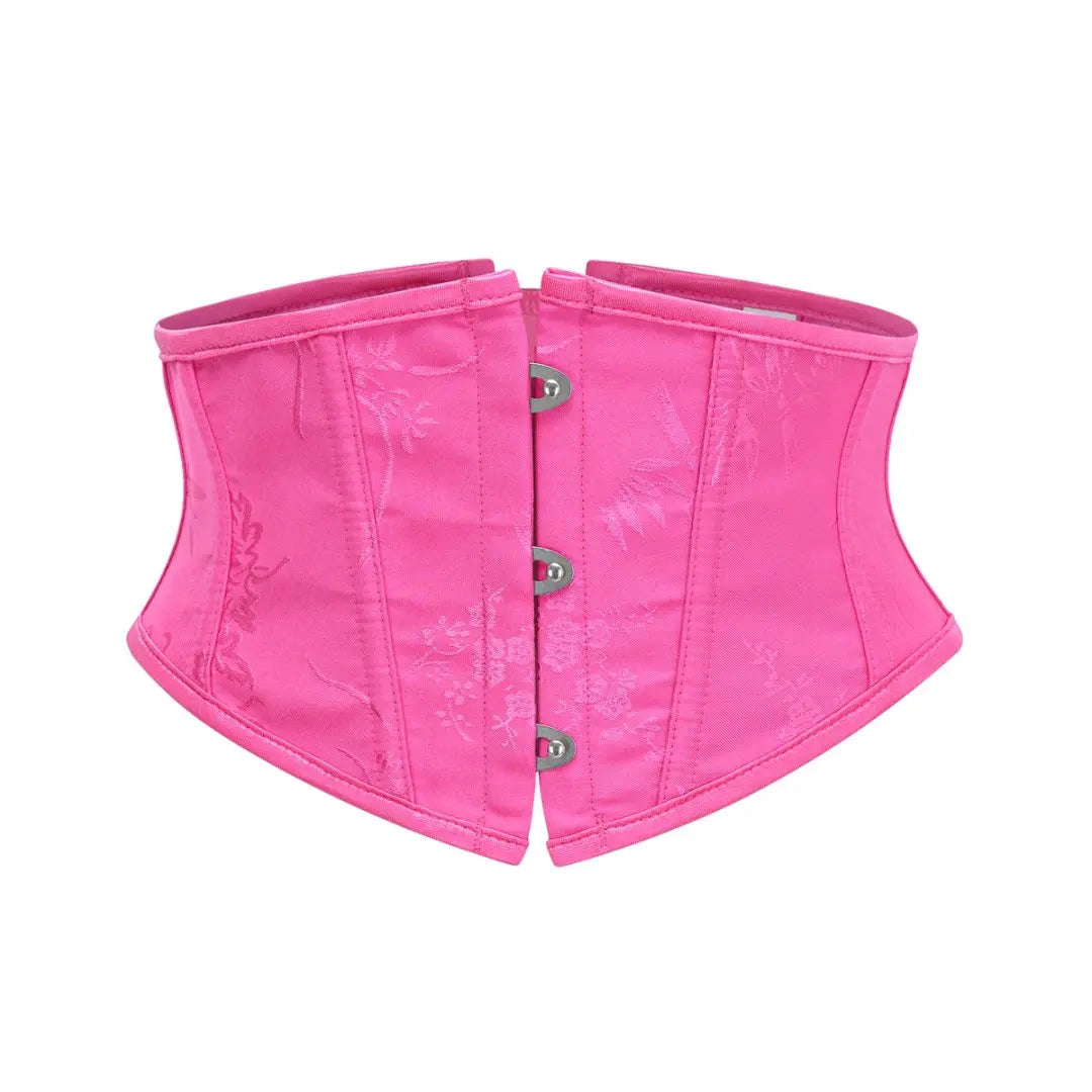 Wine Red Dobby Gothic Underbust Corset Boned Waist Trainer Vintage Sexy Body Shaper Slimming Women's Underwear Steampunk Clothes