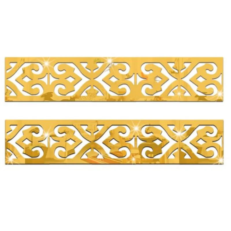 Acrylic Border Wall Mirror Sticker with Adhesive - Nellie's Way Beauty, Inc.