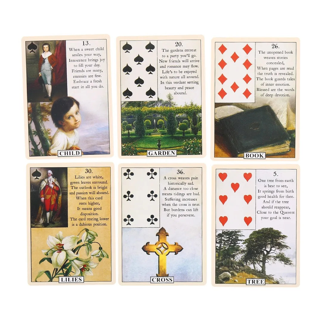 Blue Bird Lenormand Oracle Cards A 38 Tarot Deck Card English  Oracle Card for Divination Board Game for Adult With PDF Guidance