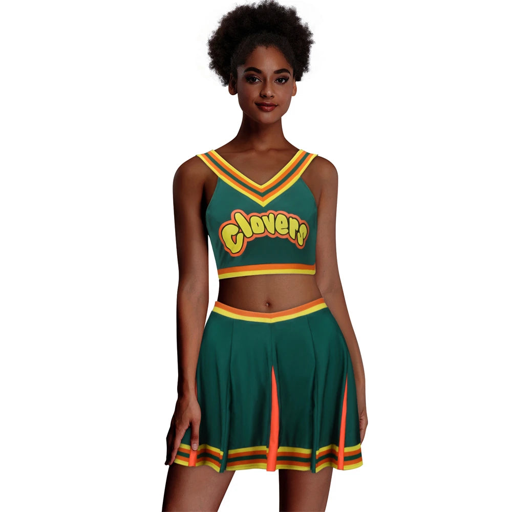 Bring it On Cheerleading Clovers Printed Cheerleader Outfit
