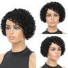 Short Kinky Curly Human Hair Wig Afro Short Wigs Pixie Cut Wig Human Hair No Lace Front Natural Brazilian Hair Wigs For Women