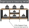 FATORRI Coffee Table and 6-cube Storage Organizer Set (Rustic Oak)