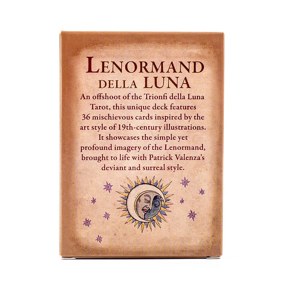 36Pcs Lenormand Della Luna Tarot Deck Tabletop Cards Of Group Games For Parties Precognition & Divinatio Oracle Set 7.3*10.2cm