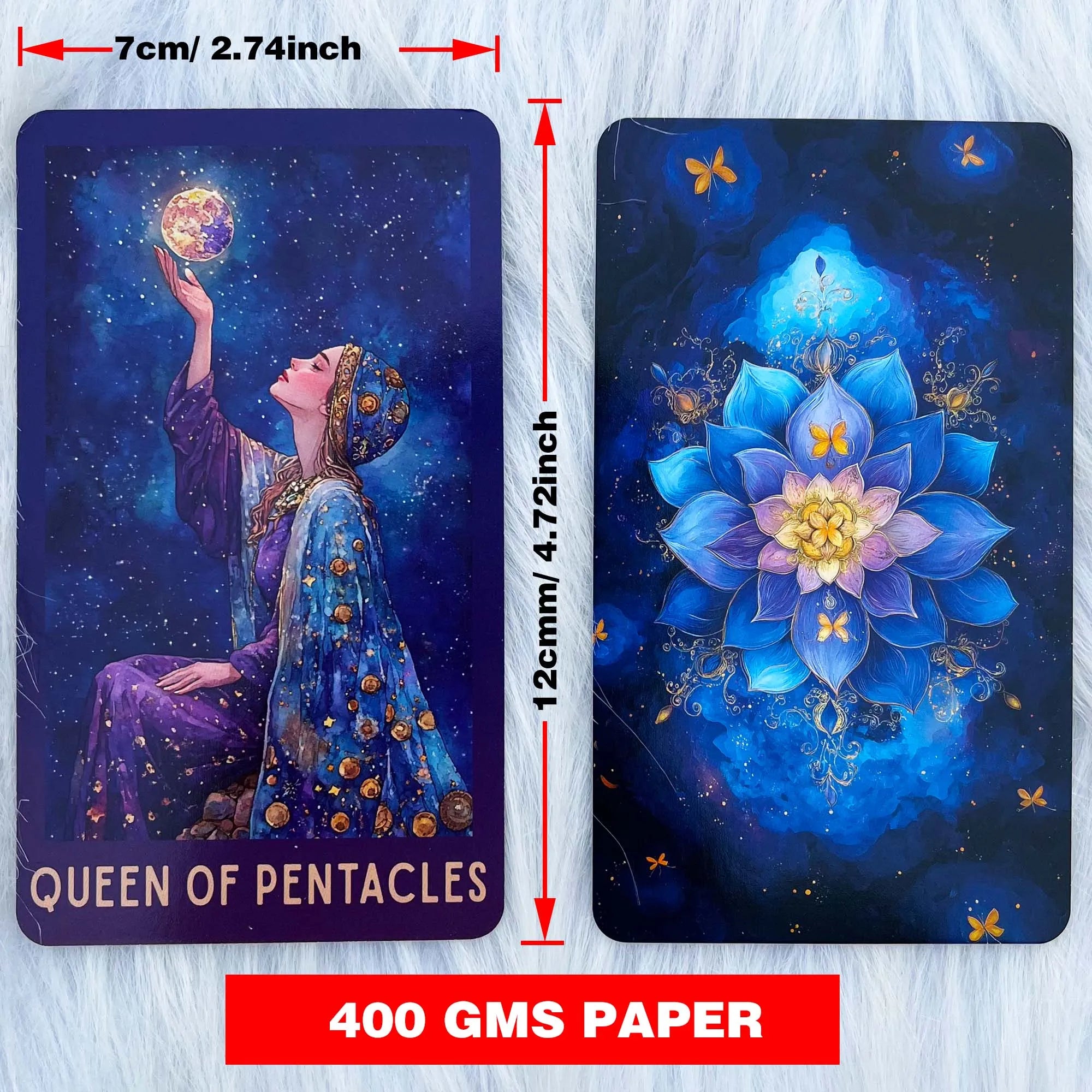 Celestial Tarot Deck, English Guidebook, Card Game, Divination and Meditation Tool, Wisdom of Traditional Tarot, 78 Cards