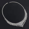 2024 New 4-piece Zirconia Bride Jewelry Set, suitable for women's parties, Dubai Nigerian Crystal Wedding Jewelry Set