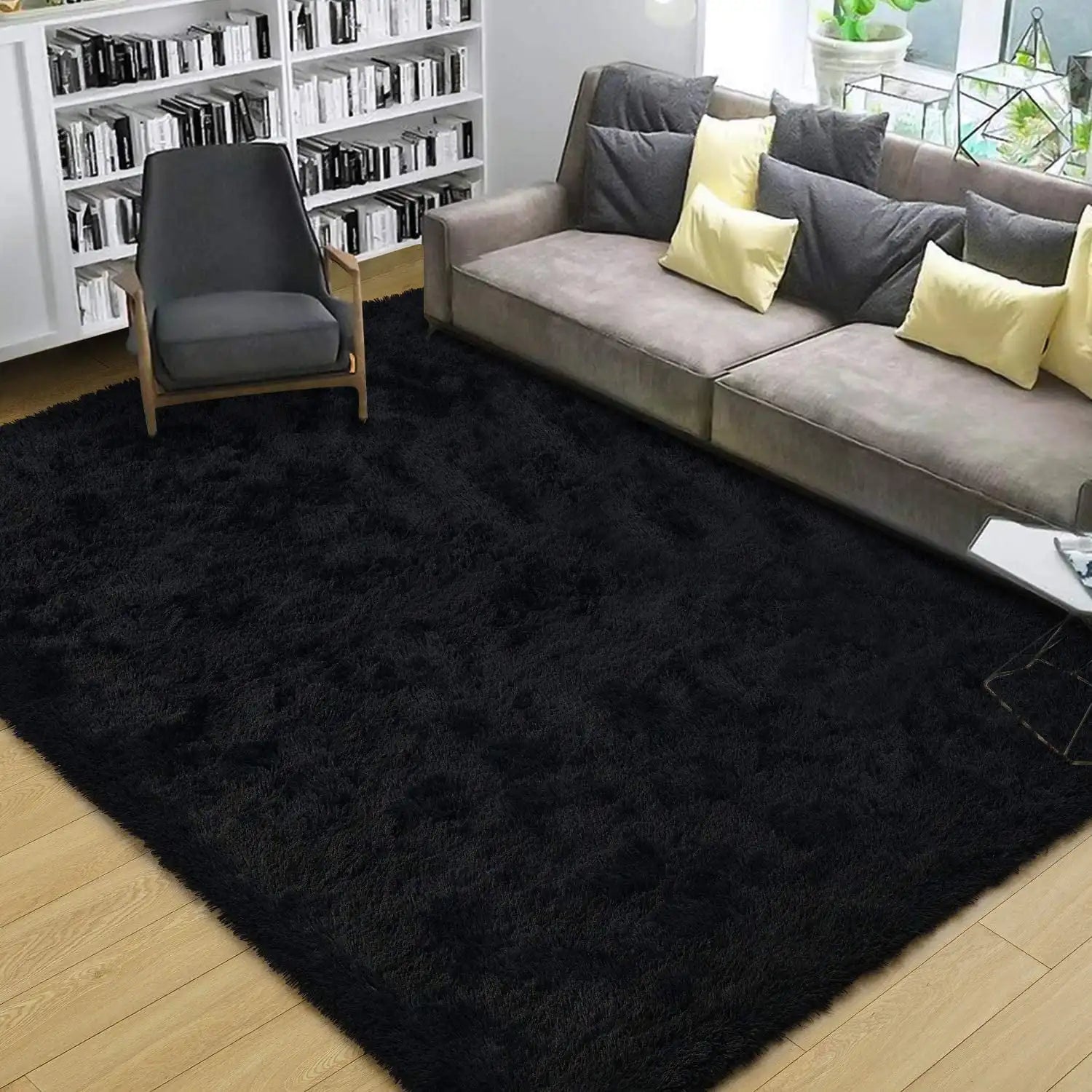 Luxury Soft Indoor Modern Area Rug, Non-Slip
