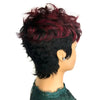1B99J# Pixie Cut Wig Human Hair With Bangs Glueless