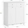 Tilt-out Laundry Cabinet with 2 Baskets and 2 Drawers