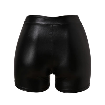 Leather High Waist Shorts