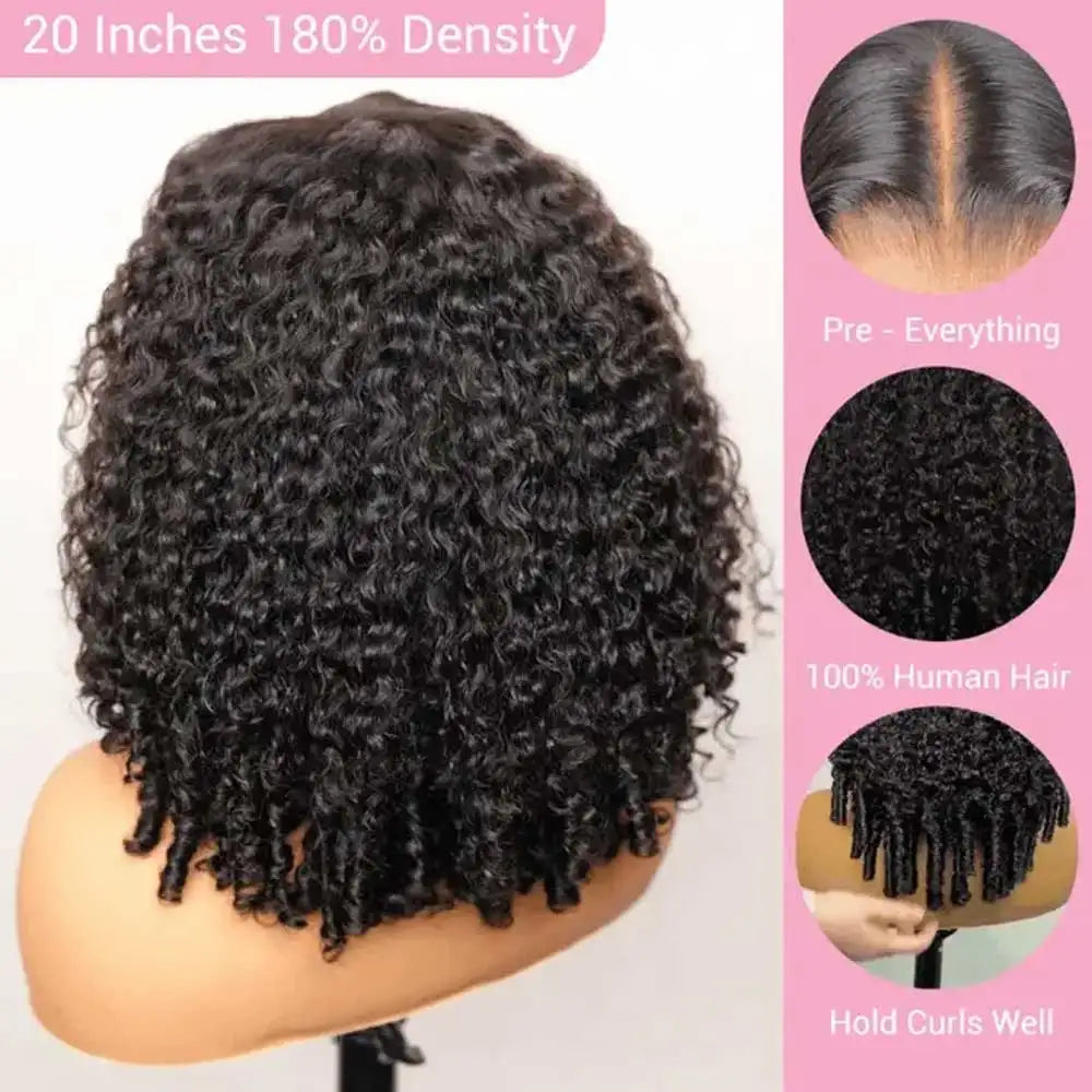 250% Density Burmese Curly Human Hair Wig  13x4 HD Transparent Lace Frontal Wigs Pre Plucked Rem Burmese Human Hair Wigs 28 Inch