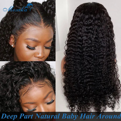 Glueless Pre-Plucked Deep Wave Lace Frontal Wig