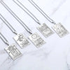 Tarot Cards Esotericism Necklace Aesthetic Stainless Steel Jewelry