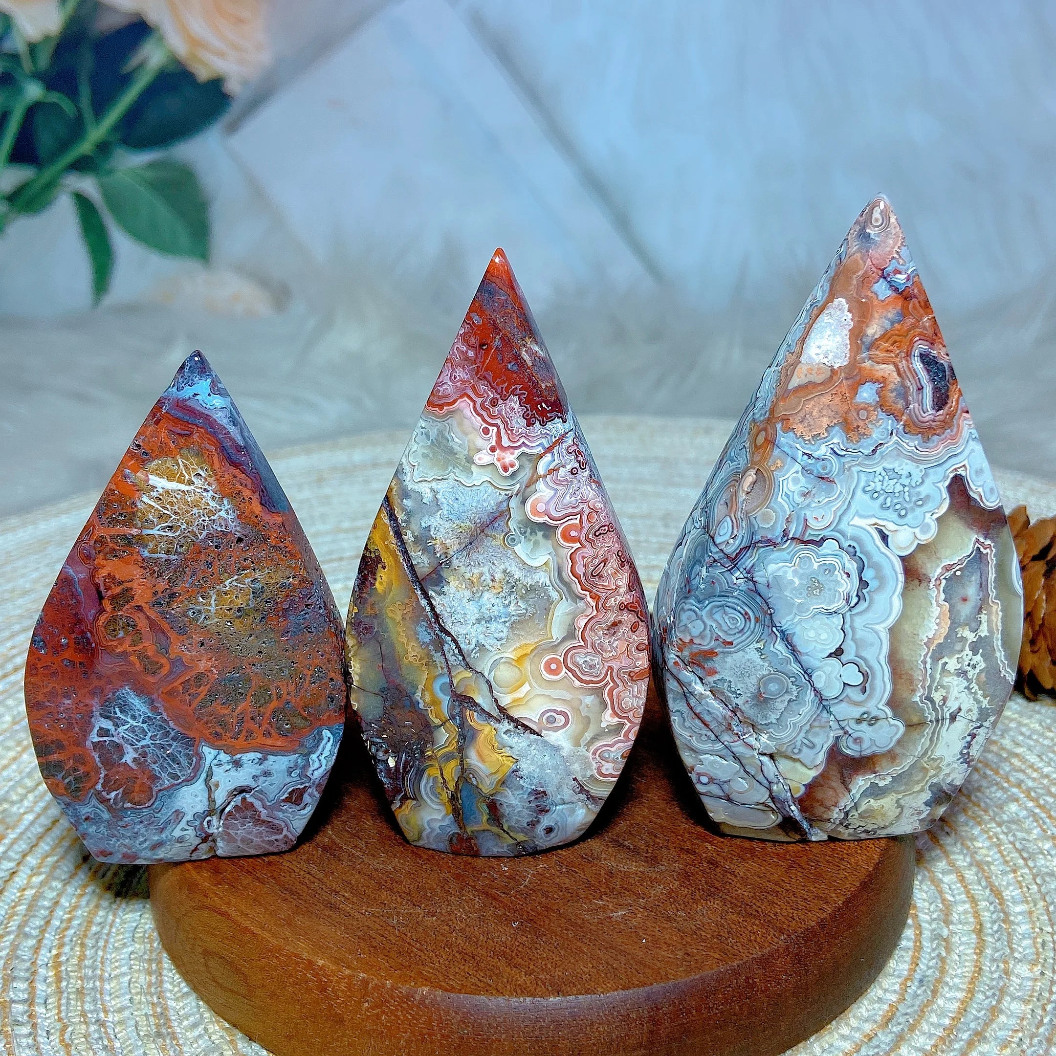 Healing High-Quality Natural Crystals Mexico Agate Free Form