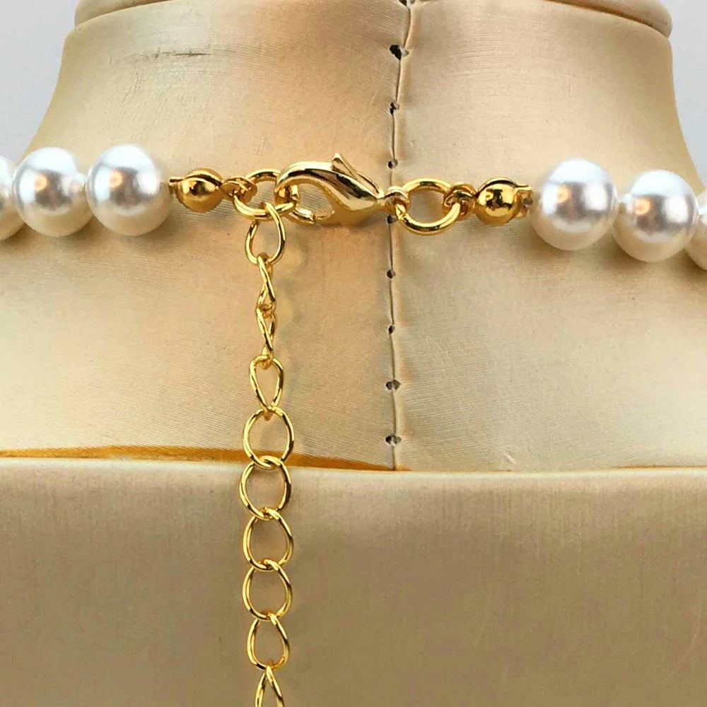 Yuminglai Dubai Fine Jewlery Classic Pearl Necklace Luxury Jewelry for Women Gift Anniversary FHK17301