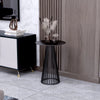 Small Round Metal Side Table
