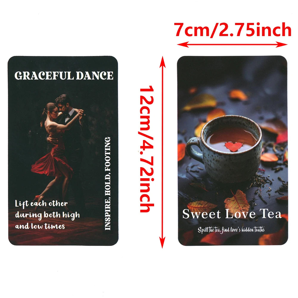 Sweet Love Tea Oracle Cards 12x7cm 78-cards