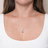 Crescent Moon Raw Gemstone Necklace by Tiny Rituals