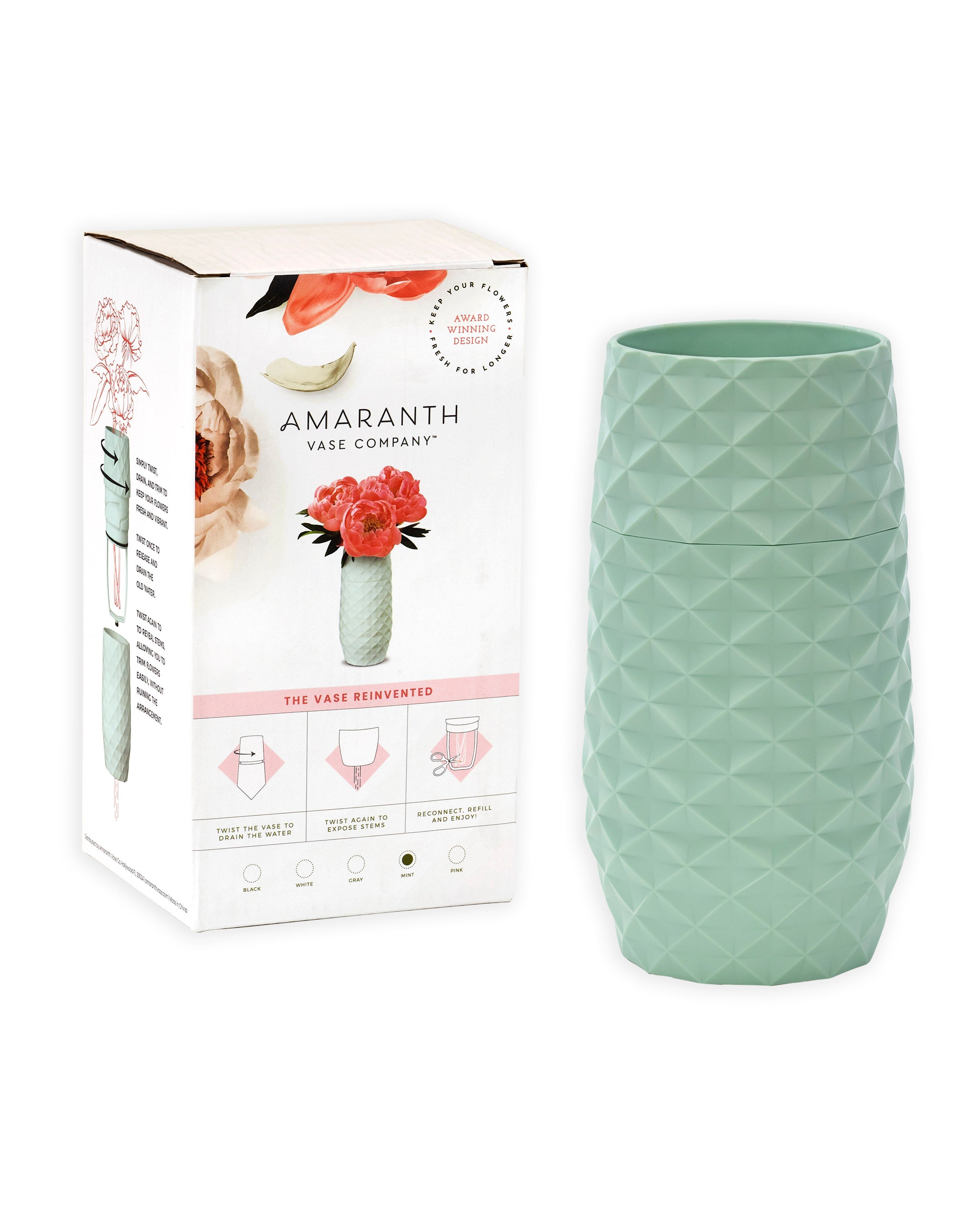 The Amaranth Vase - Teal - 7.5