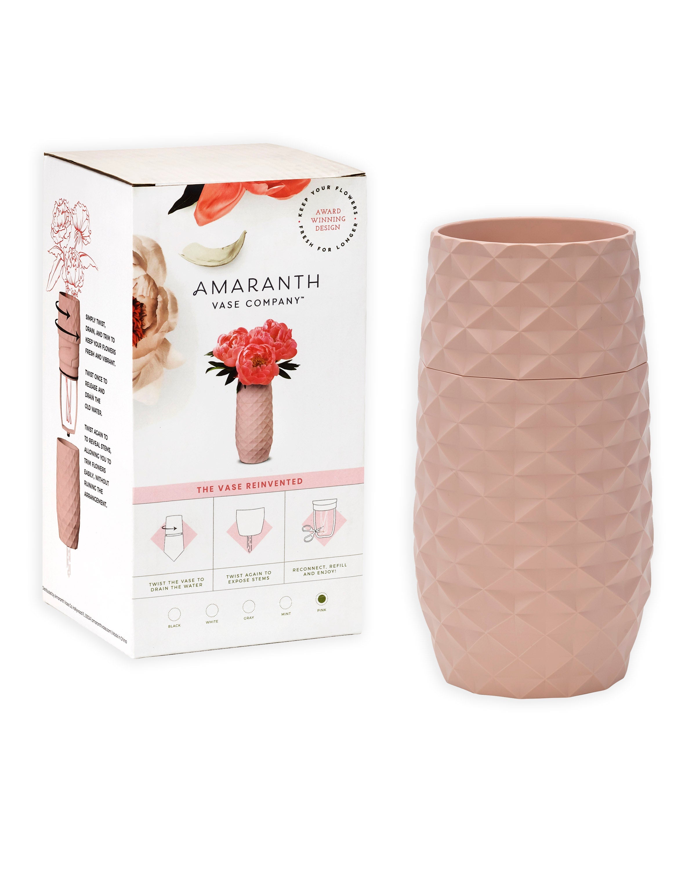 The Amaranth Vase - Pink - 7.5