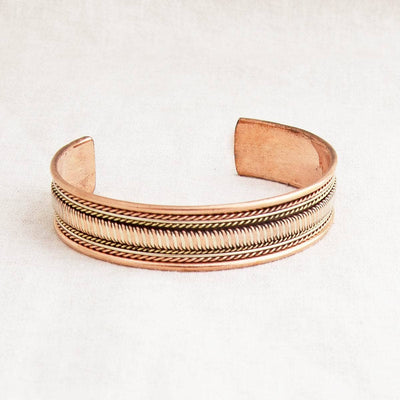 Tibetan Handcrafted Copper Infinity Bracelet by Tiny Rituals