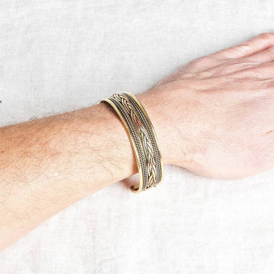 Tibetan Handcrafted Copper Braided Rope Healing Bracelet by Tiny Rituals
