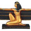 17.5"W Ancient Egyptian Goddess Isis with Open Wings Deity of Life and Magic Black and Gold Figurine