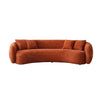 Boucle Sofa Modern Sectional Half Moon Leisure Couch by Blak Hom