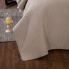 DaDa Bedding Neutral Taupe Beige Sandy Elegant Matelasse Cotton Quilted Bedspread Set (JHW-585) by DaDa Bedding Collection