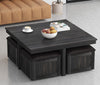 Coffee Table with 4 Storage Stools by Blak Hom