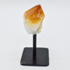 Natural Crystal Point on Metal Stand by Whyte Quartz