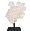 Natural Quartz Cluster on Metal Stand Home Decor Display Piece by Whyte Quartz