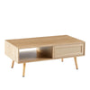 Rattan Coffee Table With Sliding Doors by Blak Hom