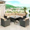 6-Piece Outdoor Wicker Sofa Set by Blak Hom