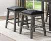Set of 2 Faux Leather Counter Height Barstools by Blak Hom