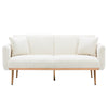 Velvet Accent loveseat sofa with metal feet by Blak Hom