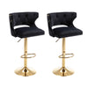 Set of 2 Modern Fashionable Velvet Bar Stools by Blak Hom