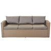 4-Piece Conversation Sofa Set with Beige Cushions by Blak Hom