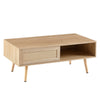 Rattan Coffee Table With Sliding Doors by Blak Hom