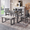 6-Pieces Solid Wood Dining Room Set by Blak Hom