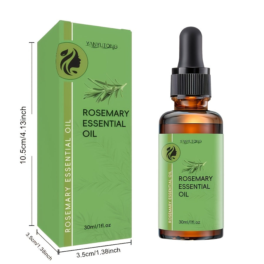 1pc Of 3.38oz Rosemary Essential Oil Plus 1 pc .01oz Rosemary Essential Oil Plant Extract, Suitable For All