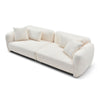 Premium Comfy Teddy Bouclé Couch with 4 Pillows by Blak Hom