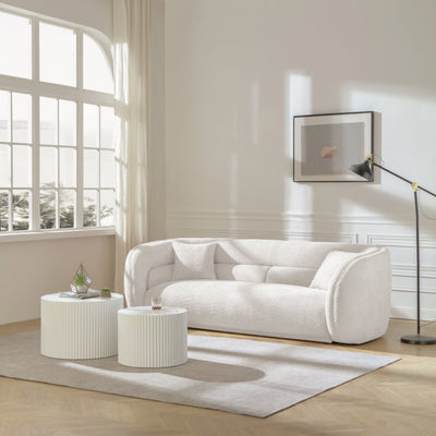 Mid Century Modern Curved Living Room Sofa by Blak Hom