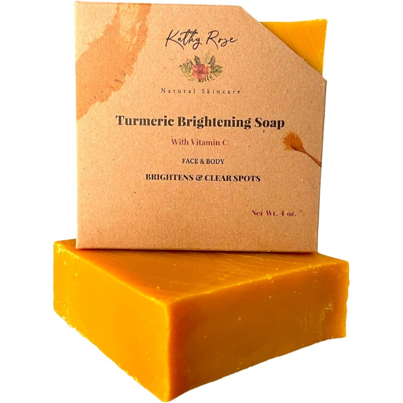 Turmeric Brightening Soap for Dark Spots by KathyRoseNaturals